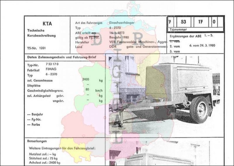 Einachsanhänger 6 -2370