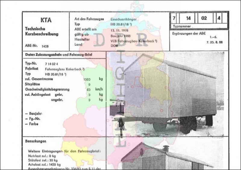 Einachsanhänger HB 20.81/181