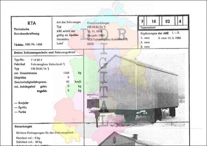 Einachsanhänger HB 20.81/181