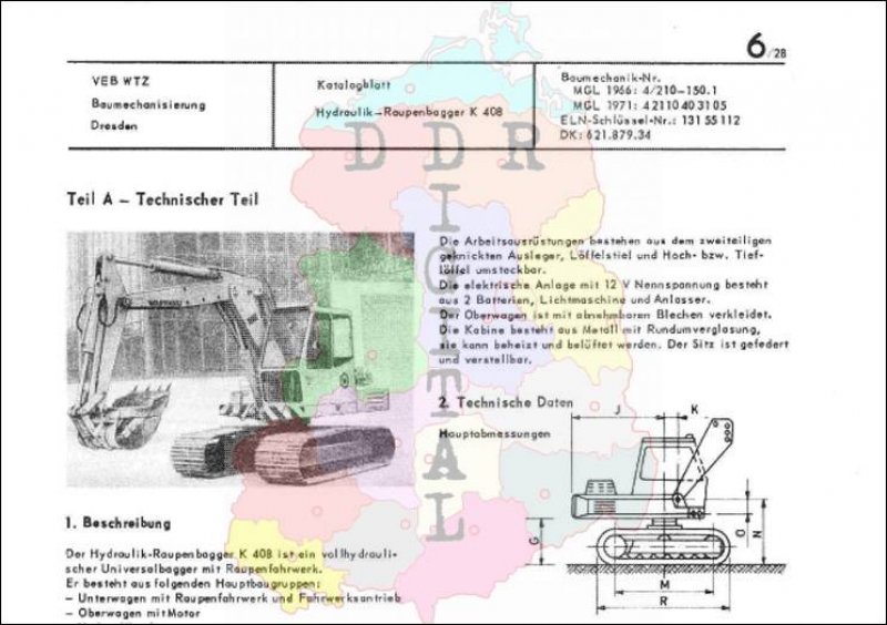 Hydraulik-Raupenbagger K 408