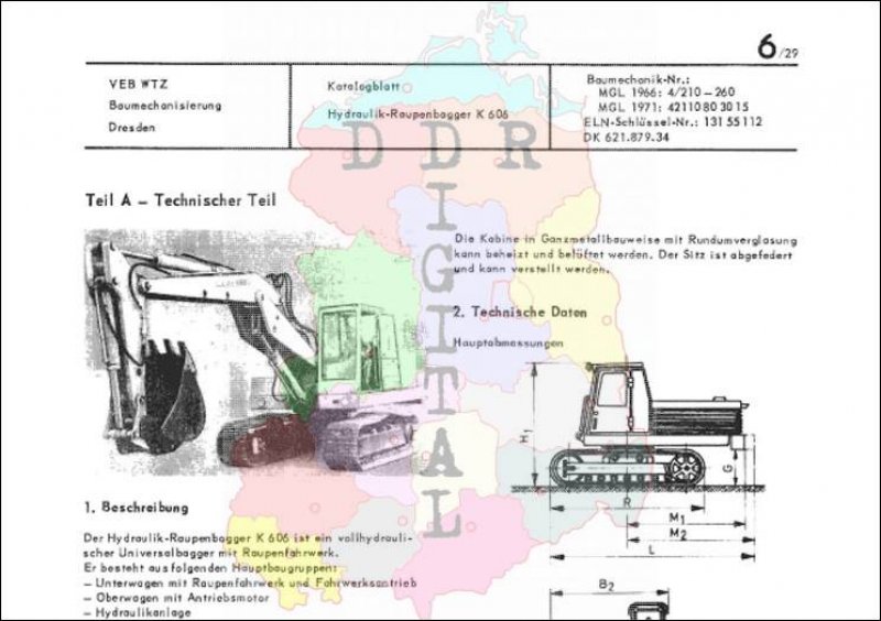 Hydraulik-Raupenbagger K 606