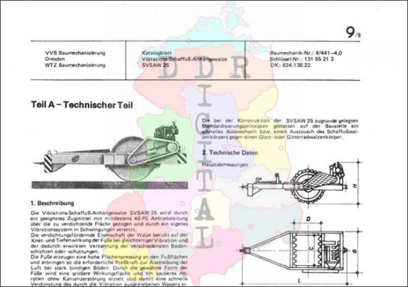 Vibrations-Schaffuß-Anhängewalze SVSAW 25