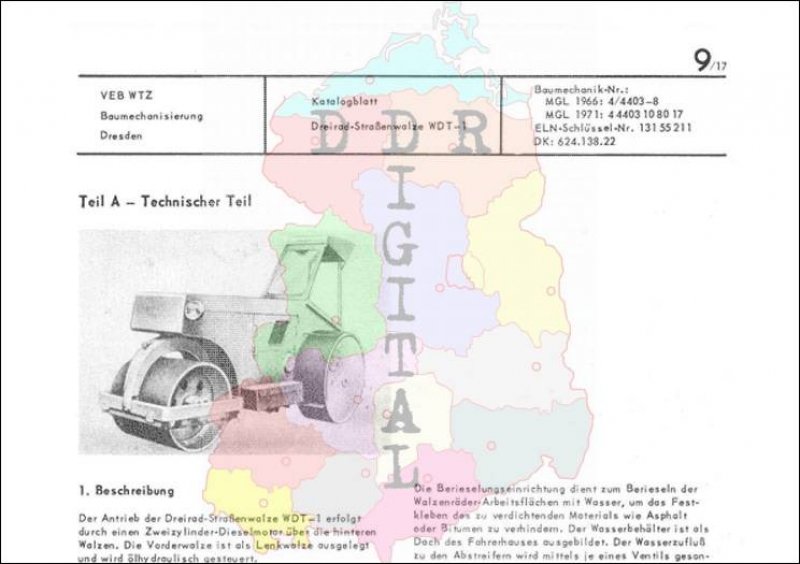 Dreirad-Straßenwalze WDT-1