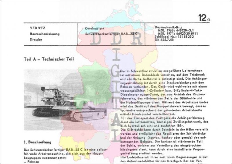 Schwarzdeckenfertiger RAB-25 C