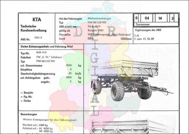Mehrachsanhänger HW 60.11/2 ND