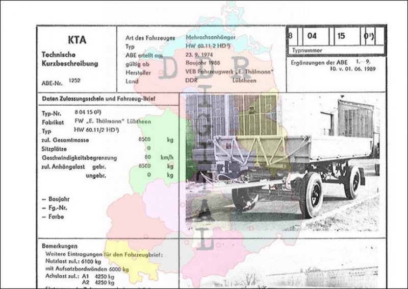 Mehrachsanhänger HW 60.11/2 HD