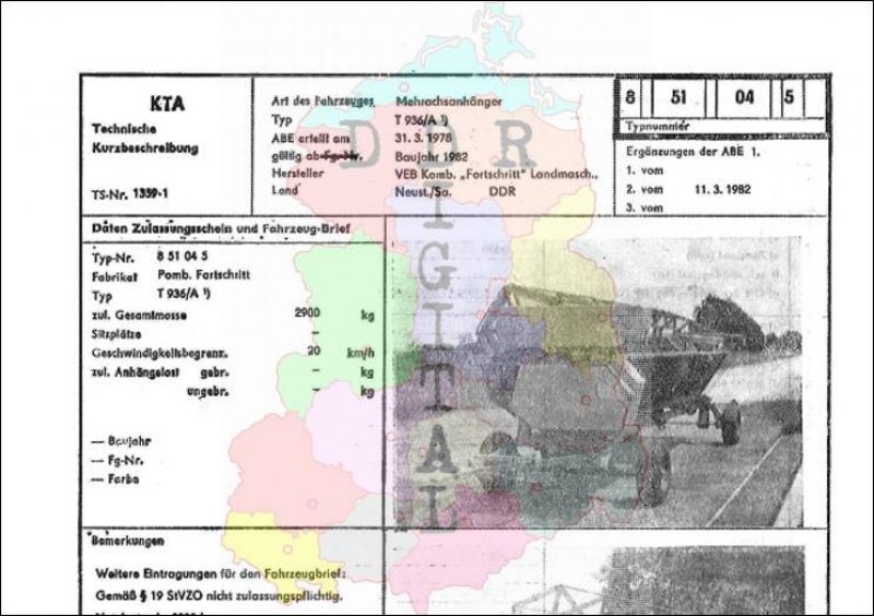 Mehrachsanhänger T 936/A