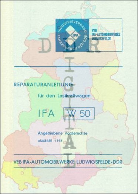 LKW IFA W 50 angetriebene Vorderachse