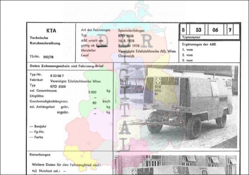 Spezialanhänger KFD 2508