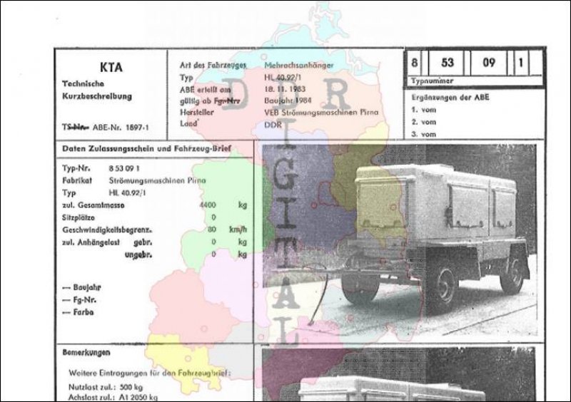 Mehrachsanhänger HL 40.92/1
