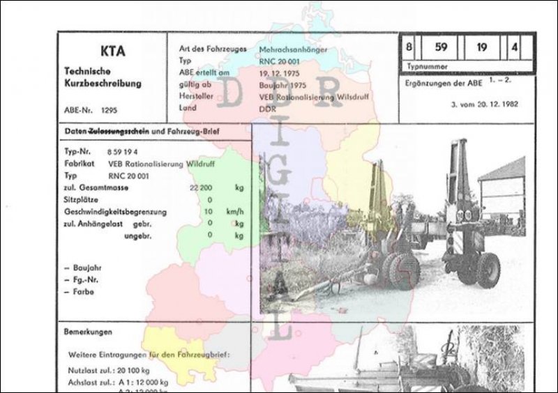 Mehrachsanhänger RNC 20 001