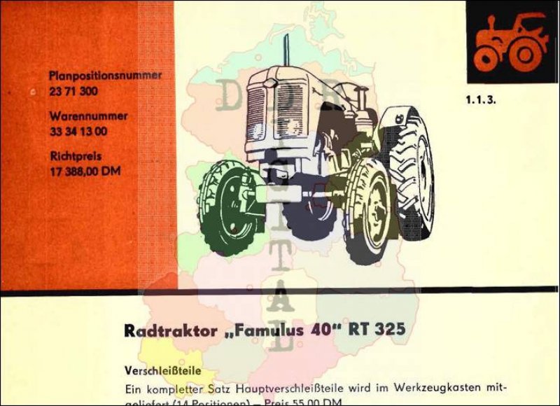 Radtraktor "Famulus 40" RT 325