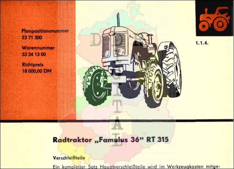 Radtraktor "Famulus 36" RT 315