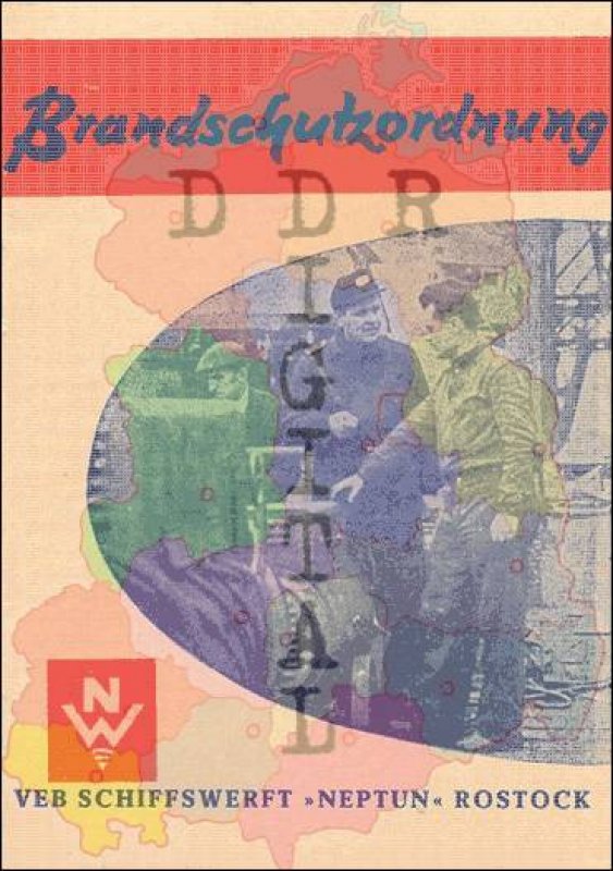 Brandschutzordnung des VEB Schiffswerft "Neptun"