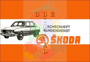Scheckheft Kundendienst Skoda