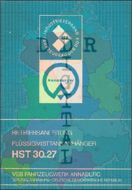Betriebsanleitung Flüssigkeitsmistanhänger HST 30.27