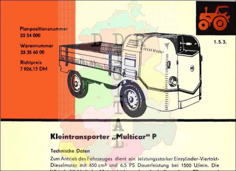 Kleintransporter "Multicar" P