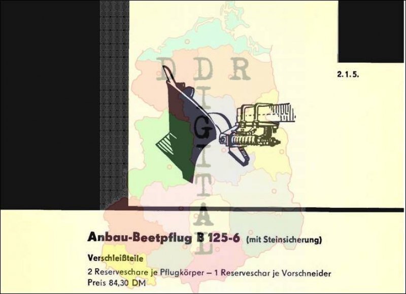 Anbau-Beetpflug B 125-6