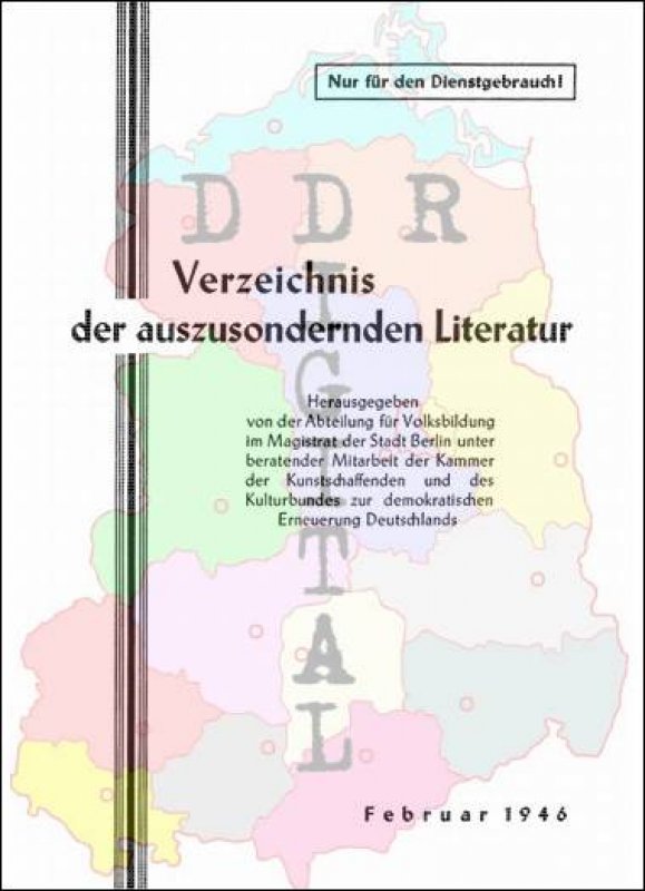 Verzeichnis der auszusondernden Literatur