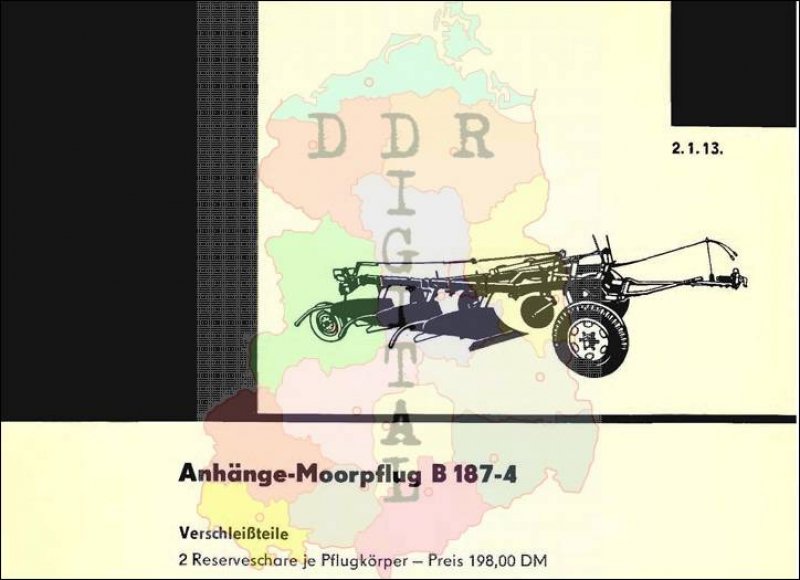 Anbau-Moorpflug B 187-4
