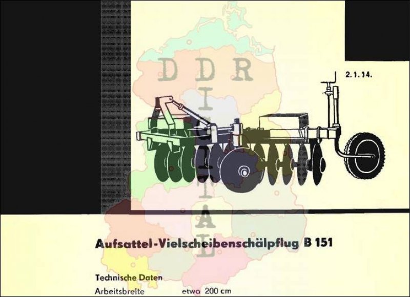Anbau-Vielscheibenschälpflug B 151