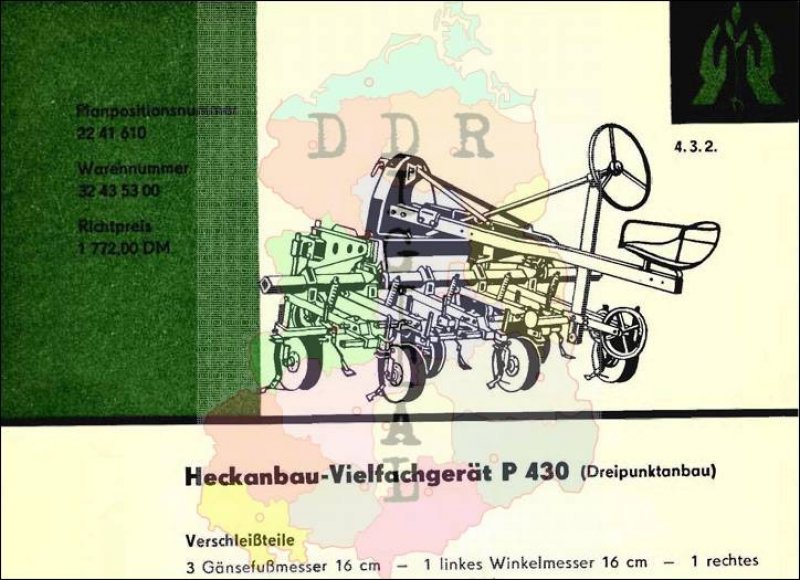 Heckanbau-Vielfachgerät P 430