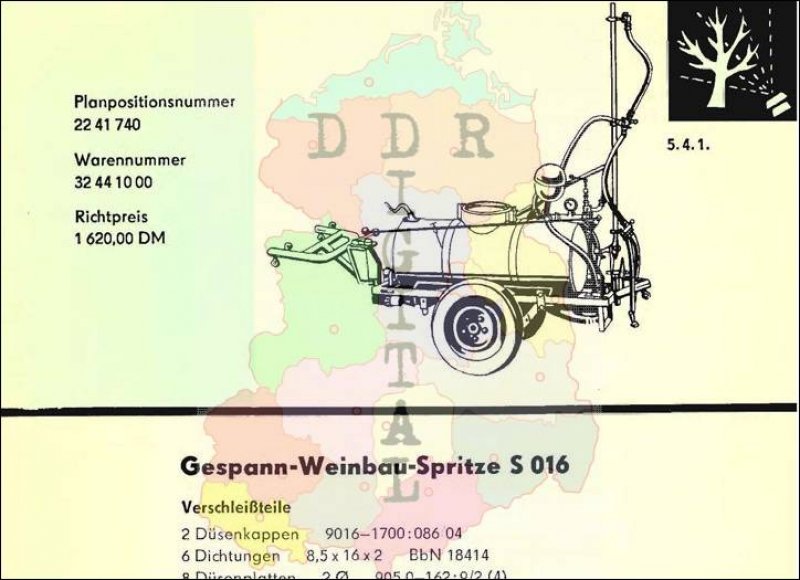 Gespann-Weinbau-Spritze S 016