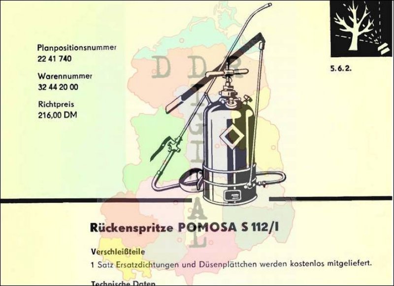 Rückenspritze POMOSA S 112/1