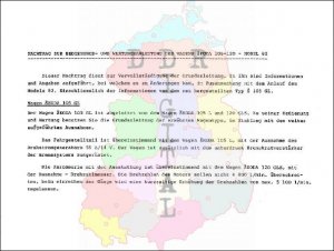 Nachtrag zur Bedienungs- und Wartungsanleitung des Wagens Skoda 105-120 - Modell 82