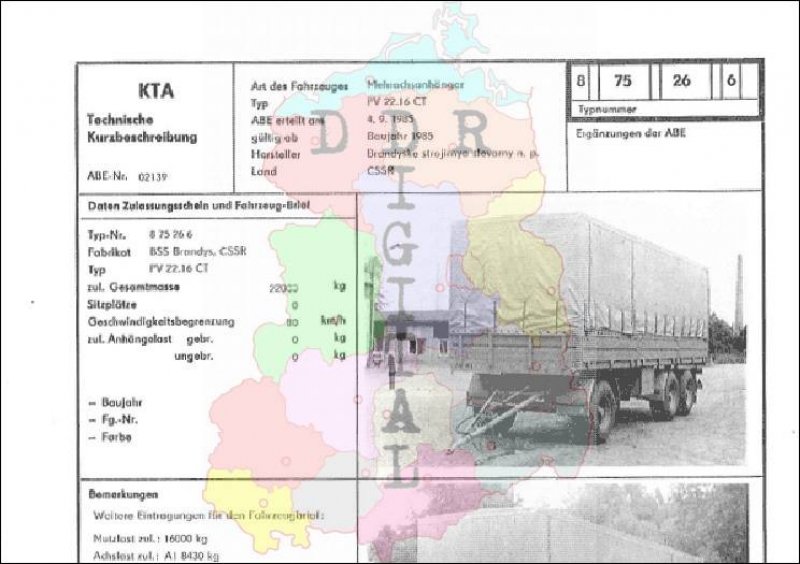 Mehrachsanhänger PV 22.16 CT