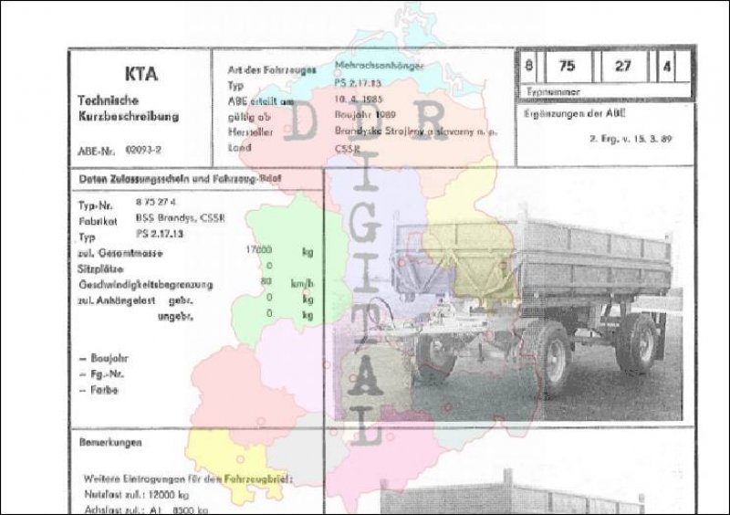 Mehrachsanhänger PS 2.17.13