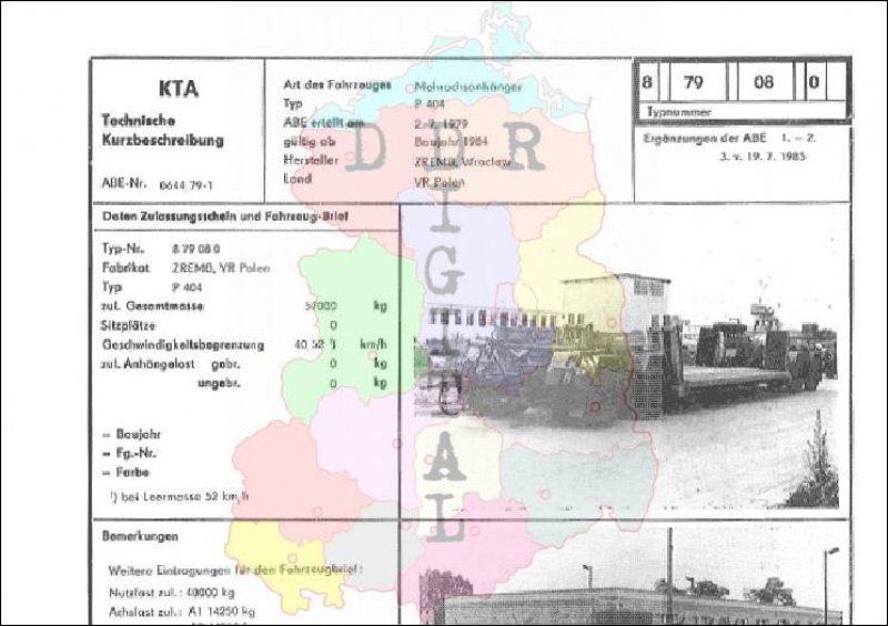 Mehrachsanhänger P 404