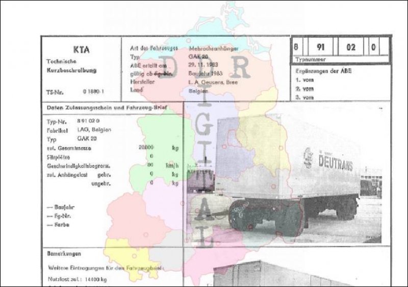 Mehrachsanhänger GAK 20