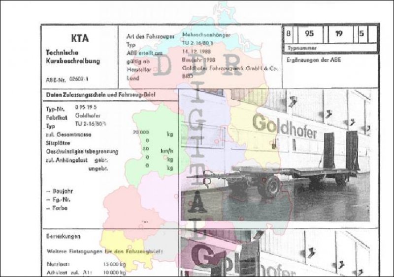 Mehrachsanhänger TU 2-16/80-1