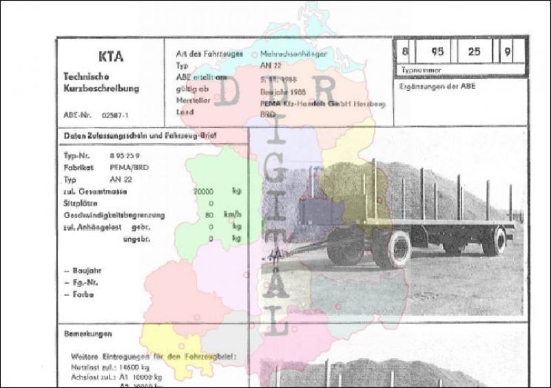 Mehrachsanhänger AN 22