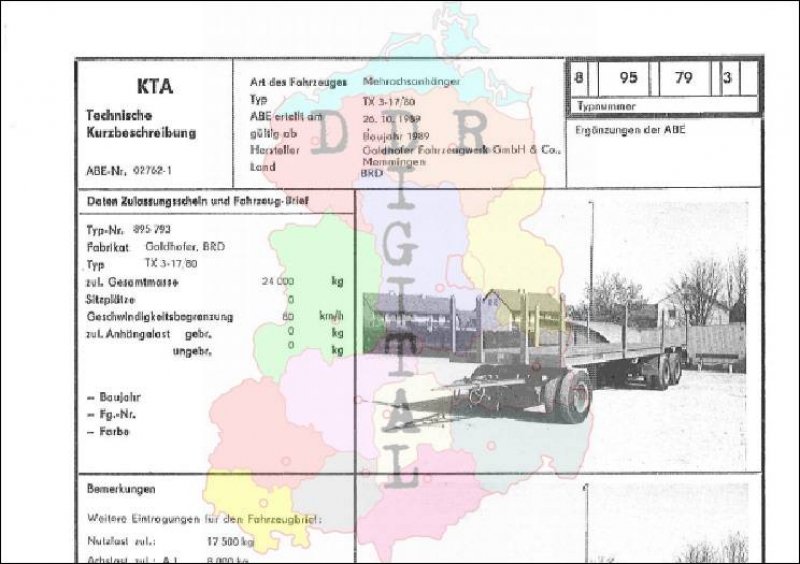 Mehrachsanhänger TX 3-17/80