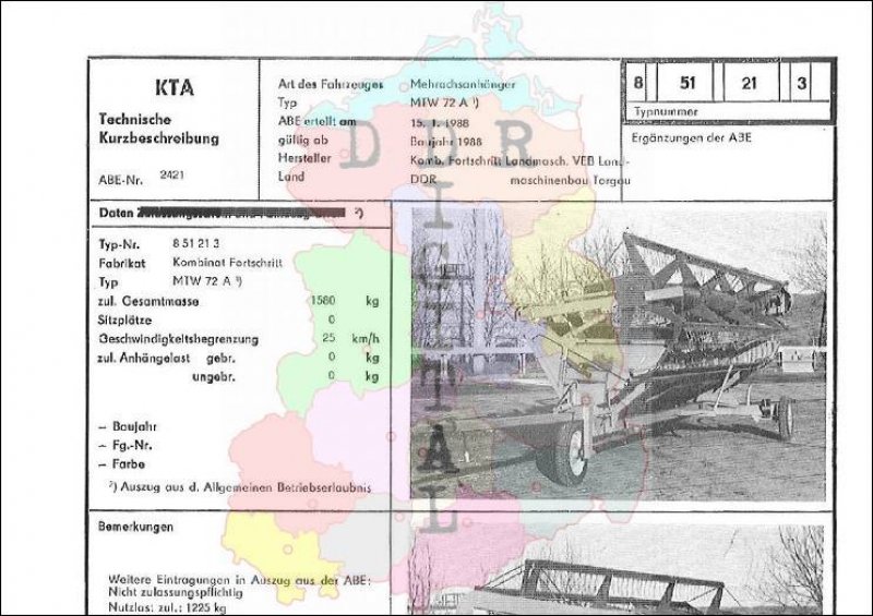 Mehrachsanhänger MTW 48 A