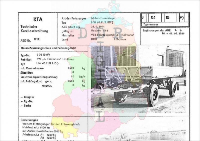 Mehrachsanhänger HW 60.11 HD