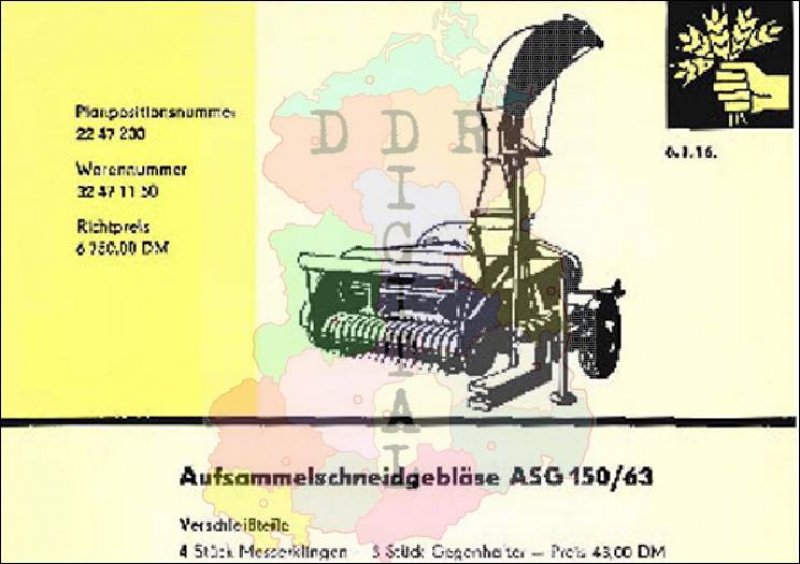 Aufsammelschneidgebläse ASG 150/63