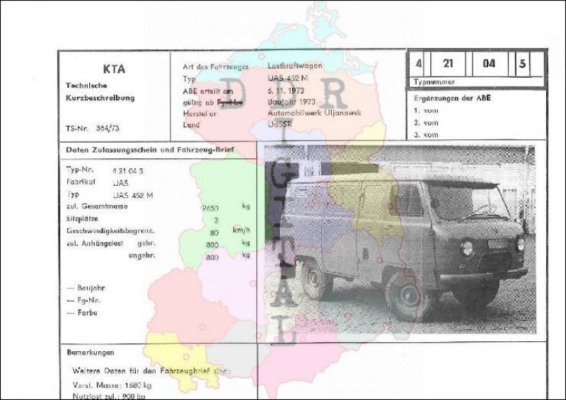 Lastkraftwagen UAS 452 M