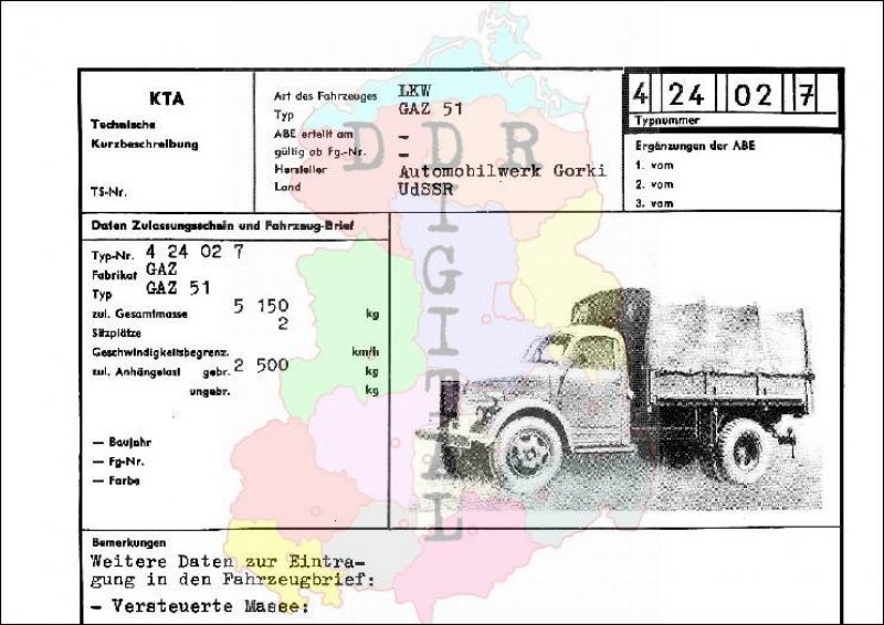 Lastkraftwagen GAZ 51