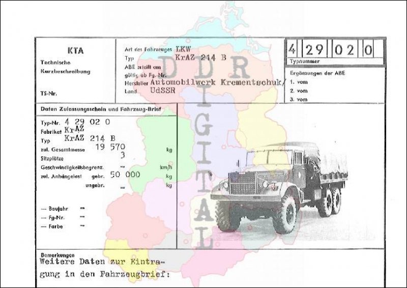 Lastkraftwagen KrAZ 214 B