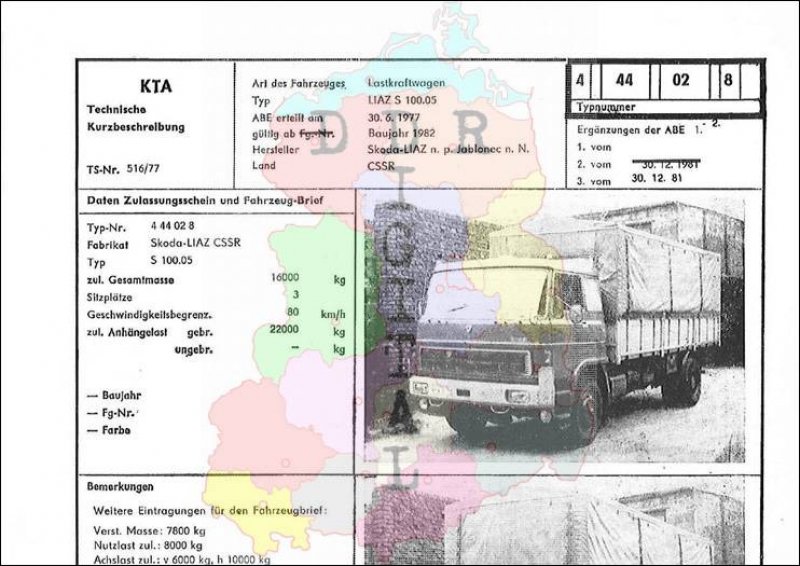 Lastkraftwagen LIAZ S 100.05
