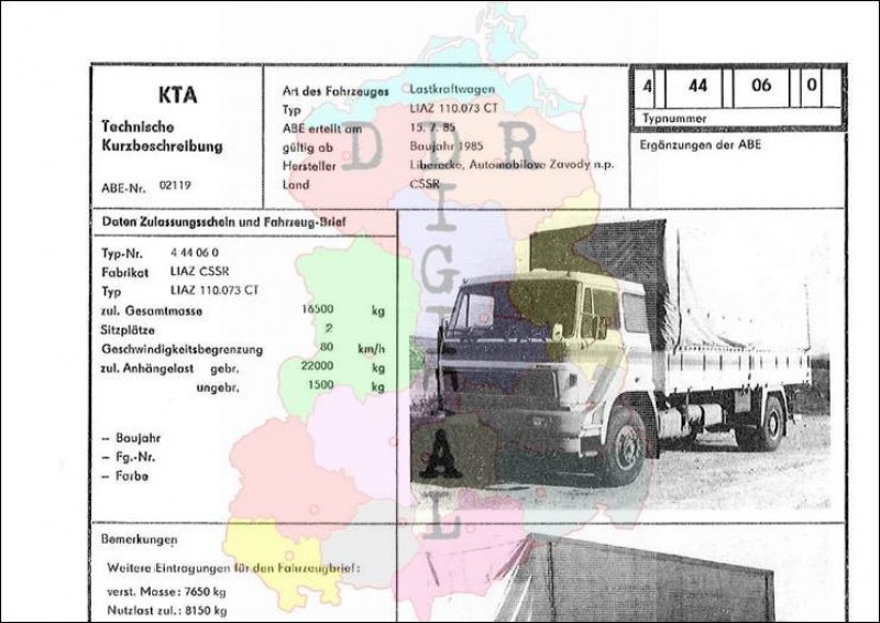 Lastkraftwagen LIAZ 100.073 CT