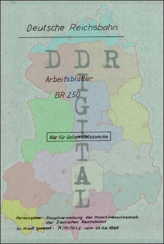 Arbeitsblätter BR 250