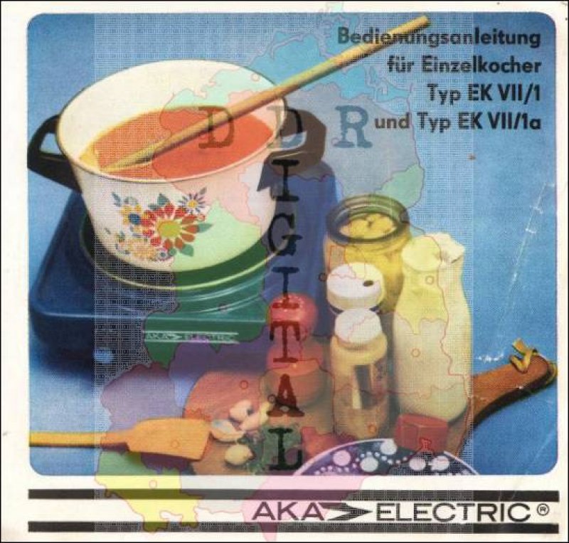 Einzelkocher Typ EK VII/1 und Typ EK VII/1a