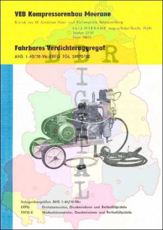 fahrbares Verdichteraggregat AHS 1-40/70-Vb