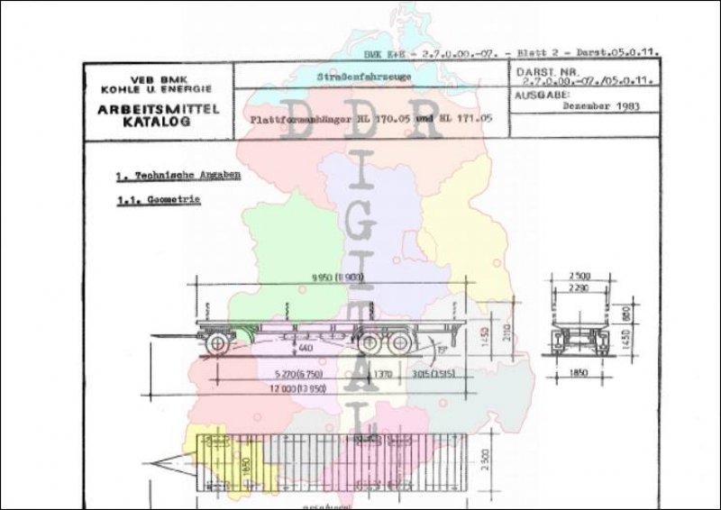 Plattformanhänger HL 170.05 und HL 171.05