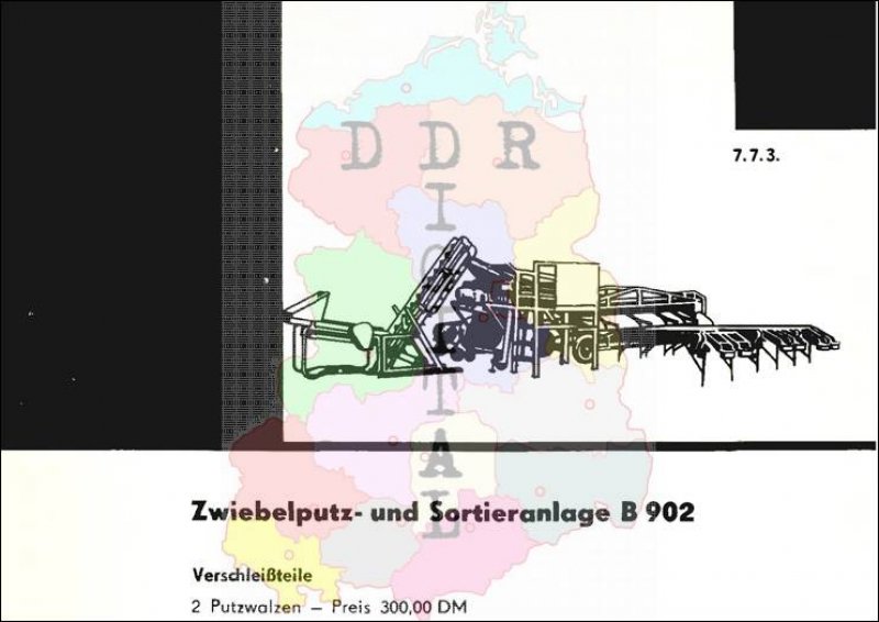 Zwiebelputz- und Sortieranlage B 902