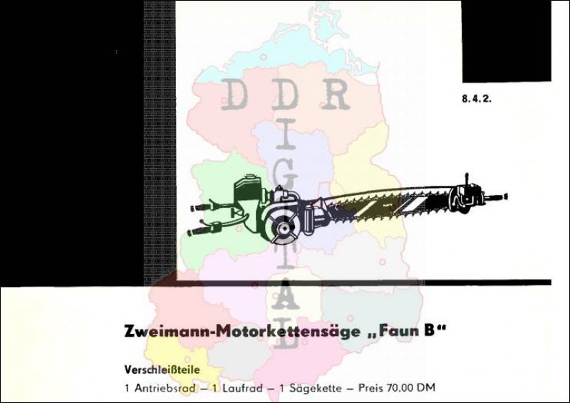 Zweimann-Motorkettensäge Faun B